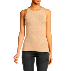 HELMUT LANG
Ribbon Knit Tank Top, tan, large